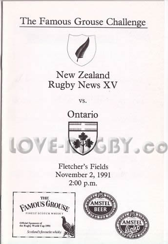 Ontario New Zealand 1991 memorabilia